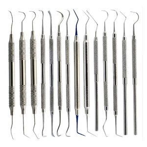 Professional Dental 14pcs Explorer Calculus Diagnostic Sickle Probe Periodontal Endodontic Set