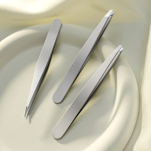 Ultra -slim Slanted Tweezers Professional Stainless Steel