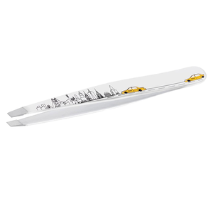 4-Piece Set Durable Stainless Steel Slanted Eyebrow Tweezers